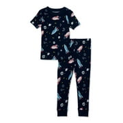 Toddler Top and Long Pants Snug Fit Cotton Pajama Set, 2-Piece, Sizes 12M-5T